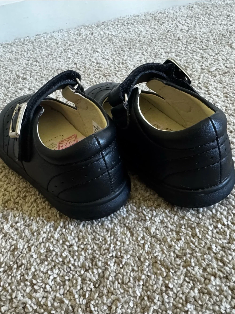 Livie & Luca Black Mary Jane Dress Shoes for Kids - Classic Buckle